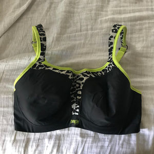 Panache Sports Bra - Black/Leopard - 34F